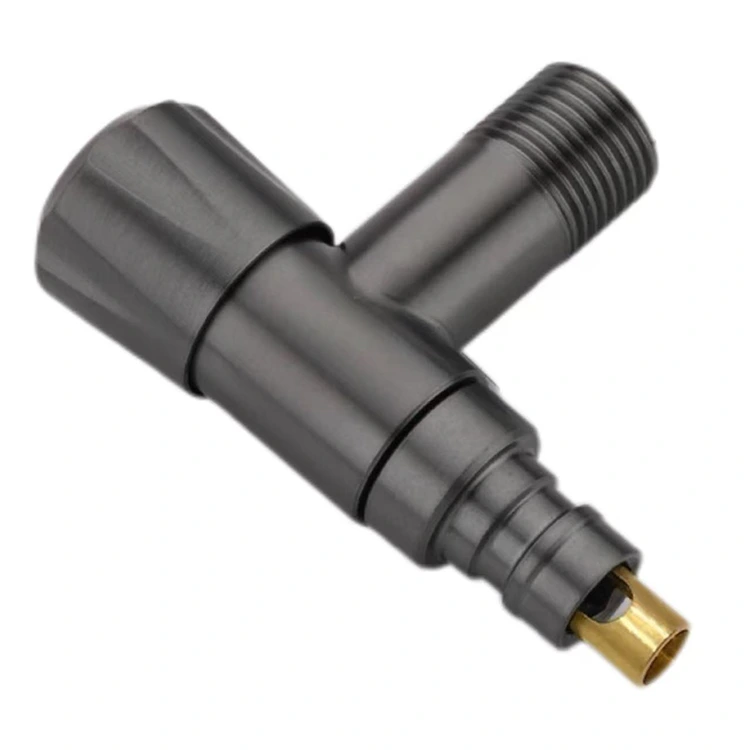 วาล์วหยุดแบบ Snap-On ลูกบิดเพชรสีดำ