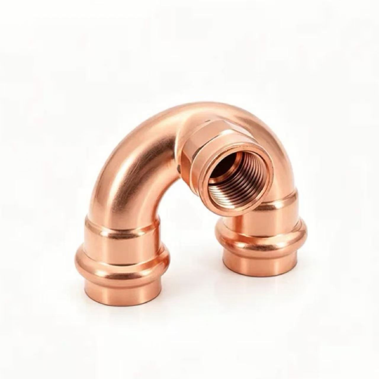 ข้องอเกลียวภายในรูปตัว U แบบ Double-Clamp