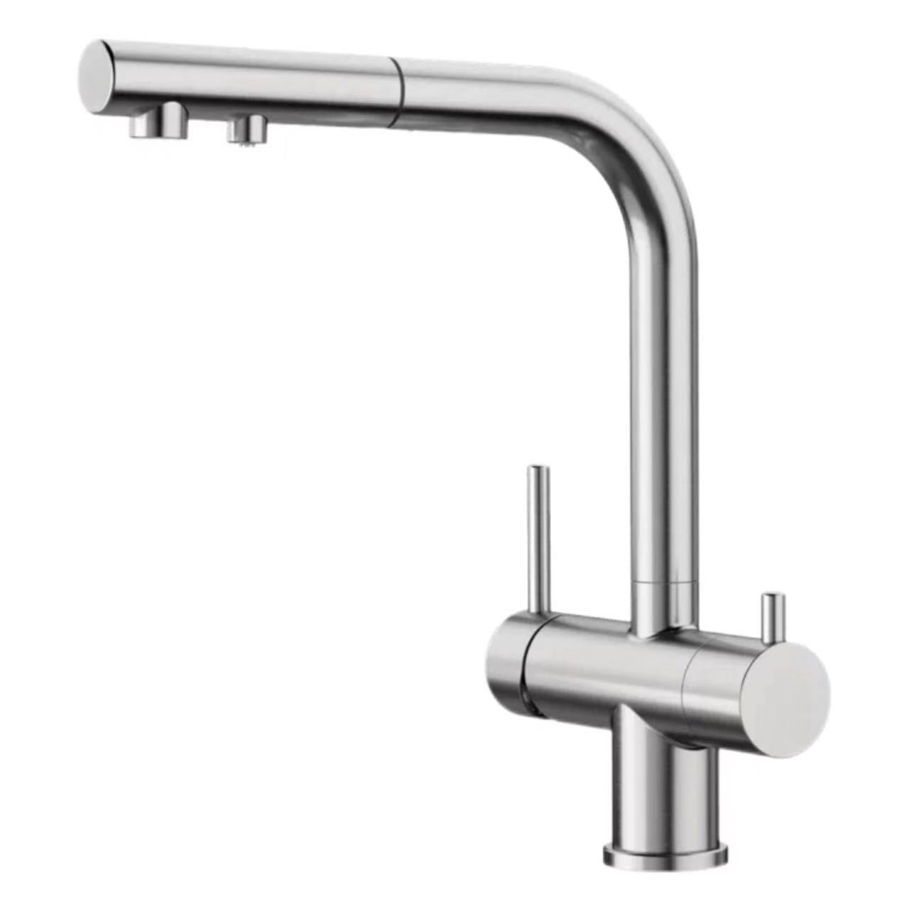 ก๊อกน้ำเครื่องกรองน้ำแบบดึงออกแบบ Dual-Control, Dual-Handle