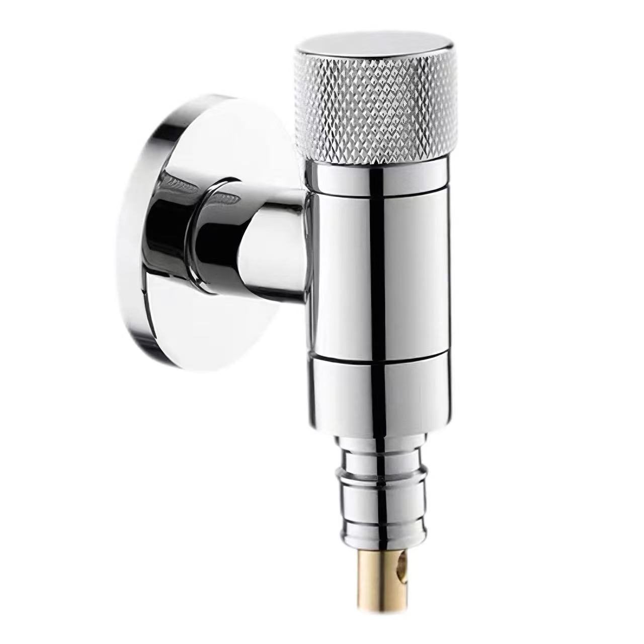 Knurled Handle Anti-Overflow เครื่องซักผ้าวาล์วหยุดน้ำ