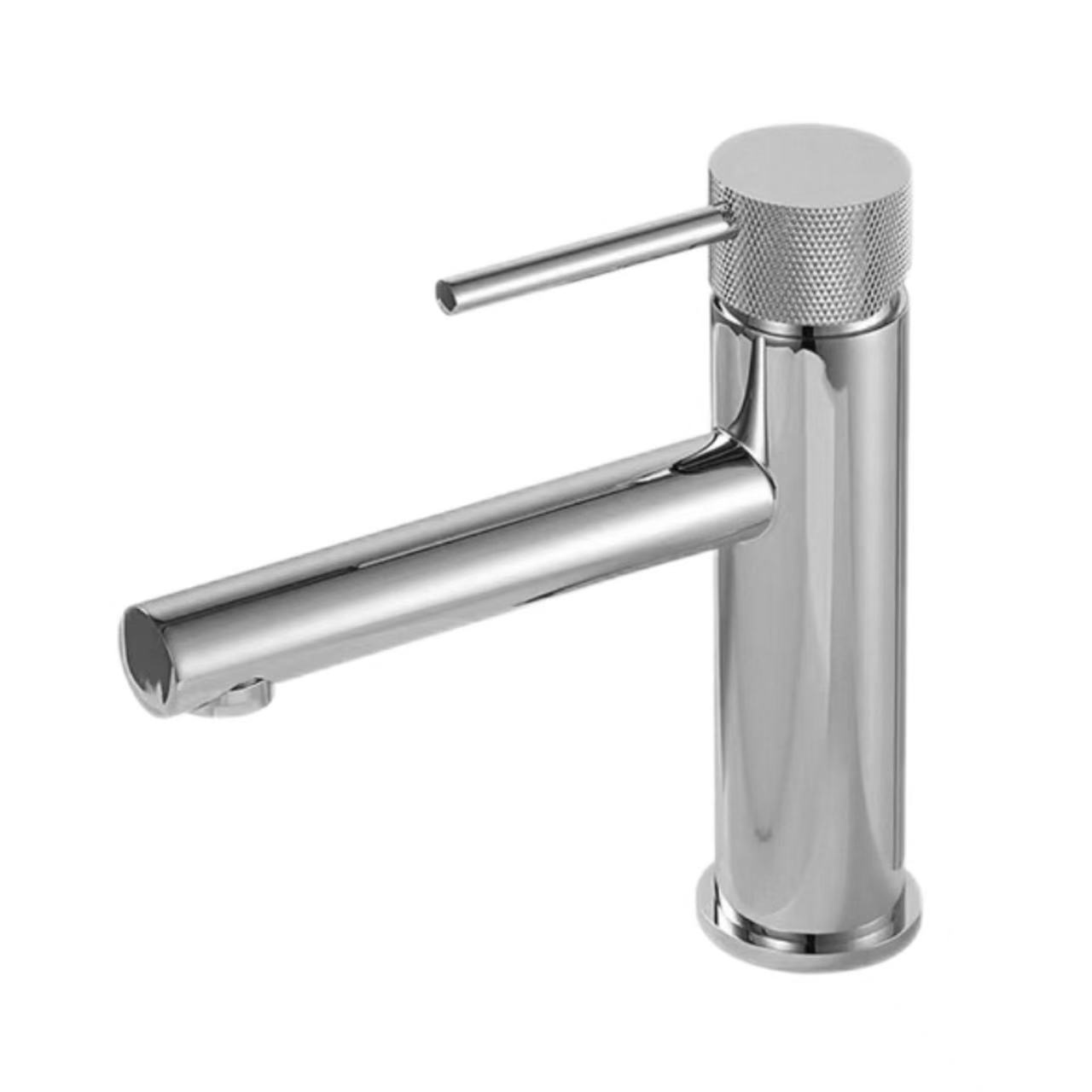 Faucet หลุมเดียวซี่โครงเงิน